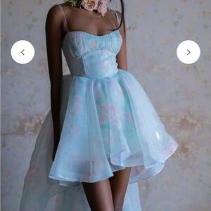 Selkie Pastel Mint Julep High Low Dress